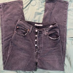 black rib cage straight levi’s